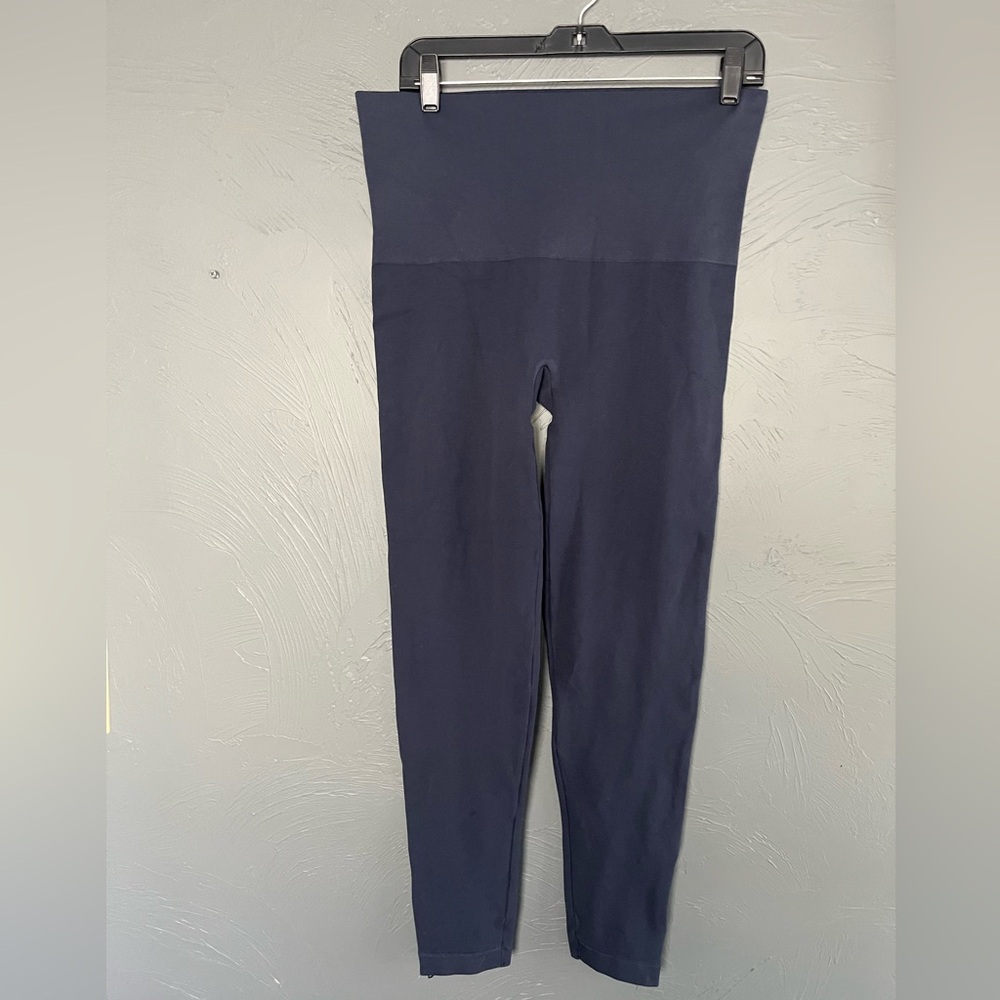 Spanx Navy High-Waisted Leggings